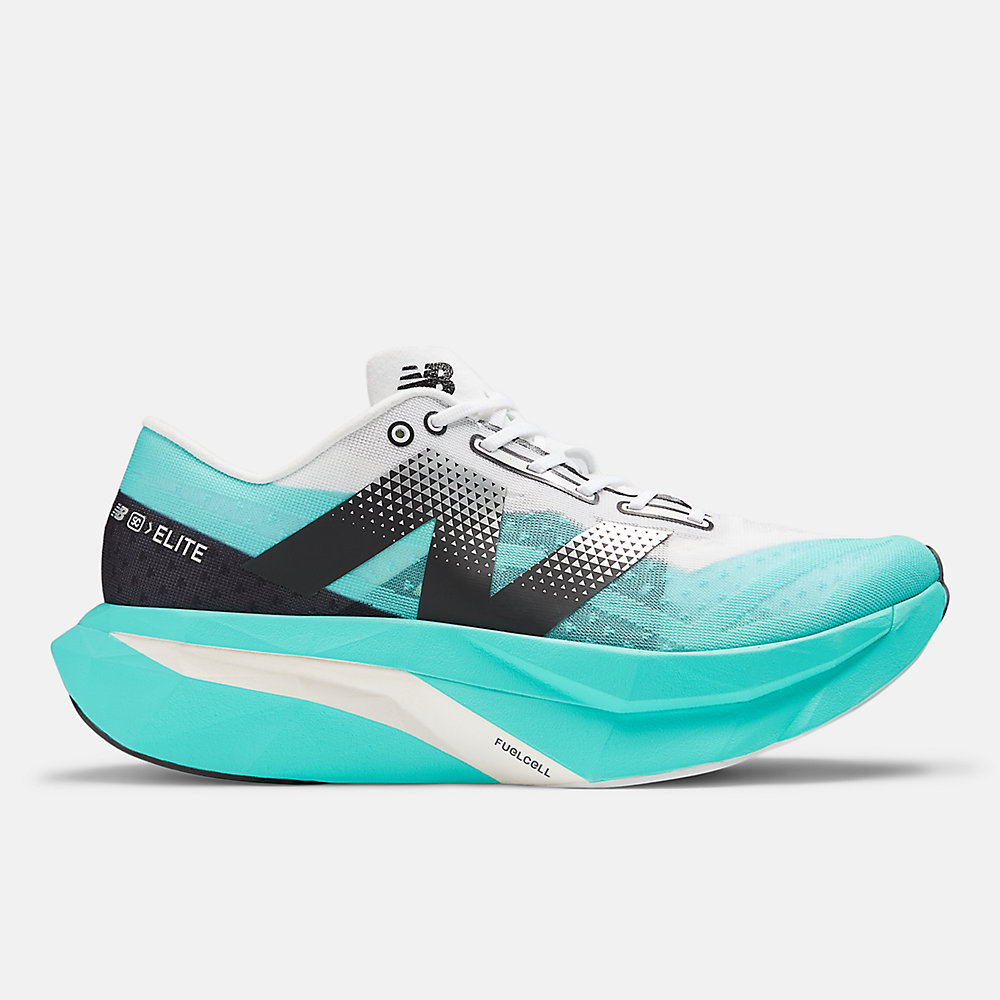 New Balance FuelCell SuperComp Elite v4 Shoes Cyber Jade with White and Black